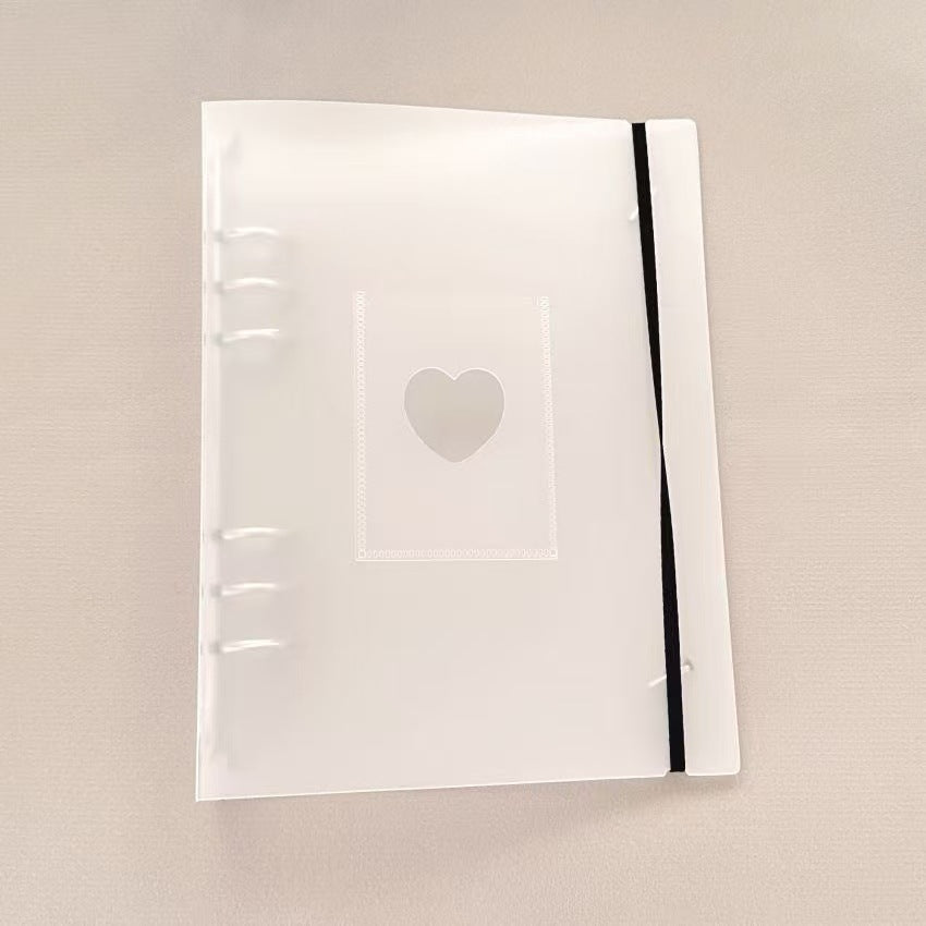 Photocard Binder - A5 Loose Leaf 6 Rings, 4 cards/Page - Kpop Photocards - Transparent