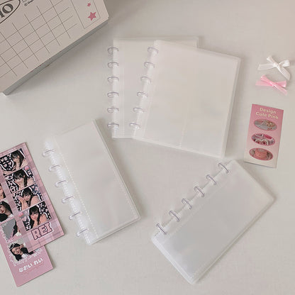 Photobooth Selfie Binder - 10 inserts, 1 column/2columns - Kpop Photobooth Selfie Album - Transparent
