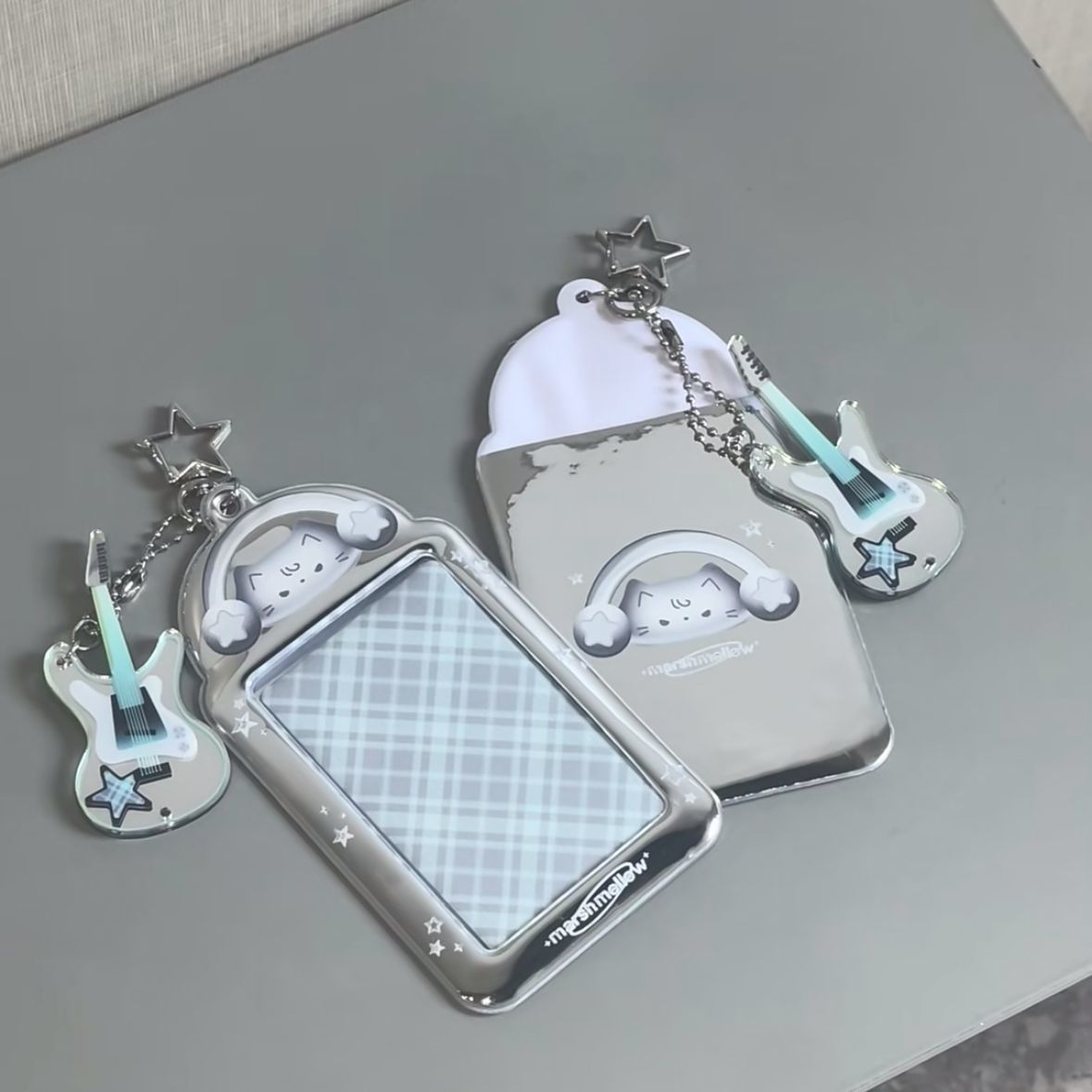 Photocard Holder Keyring - PVC, Single Sided for Kpop Photocard Display - Rockstar