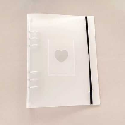 Photocard Binder - A5 Loose Leaf 6 Rings, 4 cards/Page - Kpop Photocards - Transparent